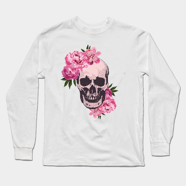 Perfect girl skull Long Sleeve T-Shirt by xjona